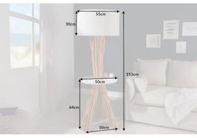 Stojaca lampa 40400 Servant 150cm Prírodná Logan Drevo  - Komfort-nábytok