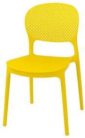 Dekorstudio Plastová stolička FLEX žltá
