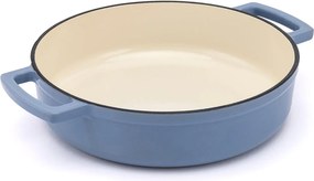 Elmich Smaltovaný liatinový nízky hrniec Ember 28 cm modrý