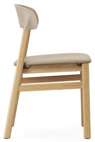 Stolička Herit Chair Spectrum Leather – piesková/dub