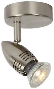Lucide 13955/05/12 CARO-LED - Nástenné bodové osvetlenie - priemer 9 cm - LED - GU10 - 1x5W 2700K - matný hróm