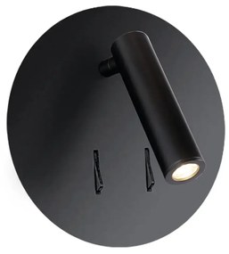 LED nástenné svietidlo Faro čierne