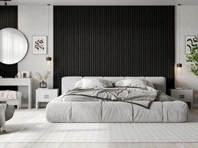 Mexen Lam-B, akustické stenové lamely 275 × 30 cm, HDF doska 4 mm, technická dyha, dub čierny striebristý, S100-275307-3015-025