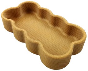 AMADEA Drevená miska v tvare mráčika, masívne drevo, rozmer 20,5x11,2x4,5 cm