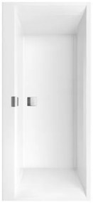 Obdĺžniková vaňa Villeroy &amp; Boch Squaro 180x80 cm liaty mramor ľavá aj pravá UBQ180SQE2DV-01, 1 ks