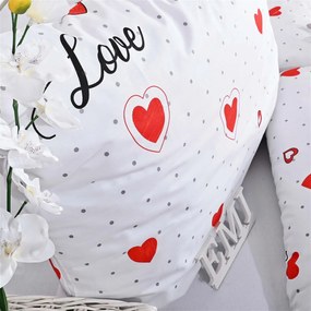 Obliečky bavlnené Love EMI: Štandardný set jednolôžko obsahuje 1x 140x200 + 1x 70x90