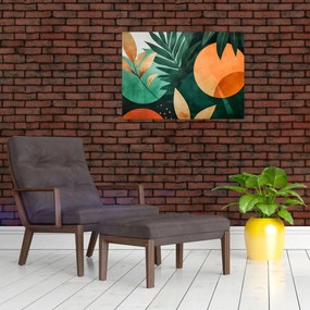 Obraz - Geometrické prírodné motívy (70x50 cm)