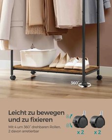 Závesný stojan na kolieskach HSR152B01