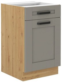 Kuchynská skrinka Luna claygrey/artisan 50D 1F 1S BB