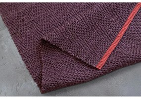 Vínovočervený jutový behúň 80x245 cm Notes – Mette Ditmer Denmark