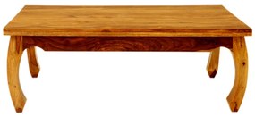Konferenčný stolík Kali s atypickými nohami 110x40x60 indický masív palisander Only stain
