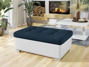 Taburetka Tony veľká, Dostupné poťahy: ekoskóra Soft 017 (biela) + Uttario Velvet 2967