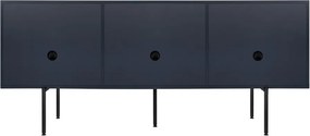 Tmavomodrý TV stolík 180x79x50 cm Bau – noo.ma