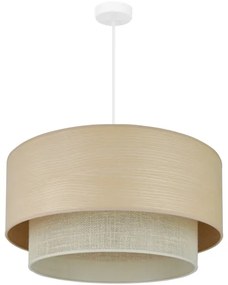 Brilagi - Luster na lanku ARIZONA BOHO 1xE27/15W/230V pr. 60 cm béžová/biela