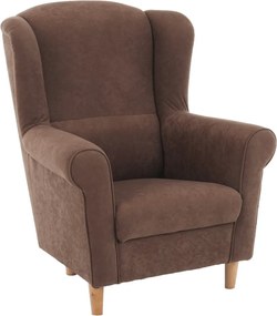 Kreslo (ušiak) Charlot - hnedá