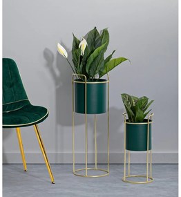 Kovové obaly na kvetináče v súprave 2 ks ø 24 cm Grent Slim – Mauro Ferretti