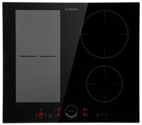 Klarstein Delicatessa 60 Hybrid, vstavaná indukčná varná doska, 7000 W, 4 zóny, čierna