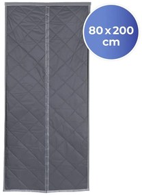 Termo záves do dverí v sivo-striebornej farbe 80x200 cm – Maximex