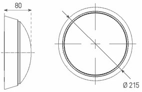 LED Vonkajšie nástenné svietidlo LED/14W/230V IP54 biela