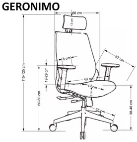 Kancelárska stolička Geia. Vlastná spoľahlivá doprava až k Vám domov. 1067894