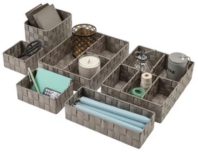 Organizér na bielizeň a doplky Compactor TEX - 5-dielny, 32 x 25 x 8 cm, Taupe sivo-béžový)