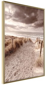 Artgeist Plagát - Distant Dune [Poster] Veľkosť: 30x45, Verzia: Zlatý rám