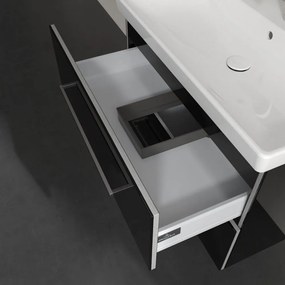 VILLEROY &amp; BOCH Avento závesná skrinka pod umývadlo, 2 zásuvky, 780 x 452 x 514 mm, Crystal Black, A89100B3