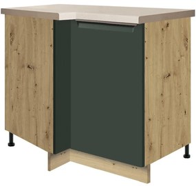 Skrinka do kuchyne Glamour14d pravá Green