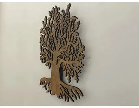 Li-Go 23673/DUB2 - LED nástenná dekorácia, 10W/5V, 20000 mAh, 45x55 cm, dub + diaľkové ovládanie