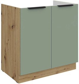 Kuchynská skrinka Aria-Sa/Ar Anti Fingerprint 80zl 2f Bb