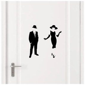 Samolepka Ambiance Elegant Restroom, 25 × 25 cm