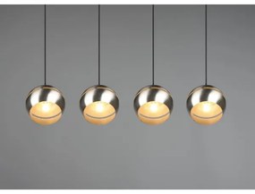 Trio - Luster na lanku FLETCHER 4xE14/40W/230V matný chróm