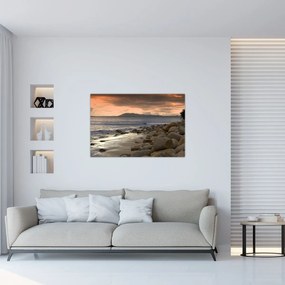 Obraz - More a hory (90x60 cm)