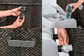 BESTWAY Lay-Z-Spa Cabo EnergySense Smart HydroJet Vírivka, 180 x 180 x 71 cm, 6 osôb 6001R