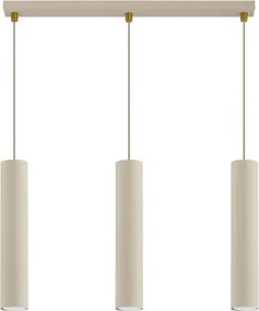 Brilagi - Luster na lanku TUBE 3xGU10/15W/230V béžová/zlatá