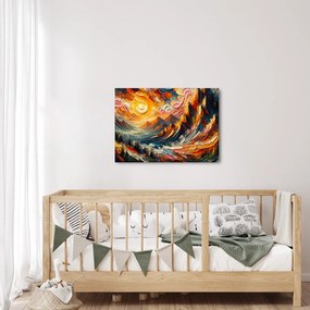 Obraz - Hory zalité slnkom (70x50 cm)