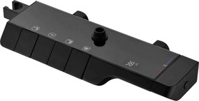 Rea Rob, sprchový set s termostatickou batériou a bidetovou spŕškou, čierna matná, REA-P6627