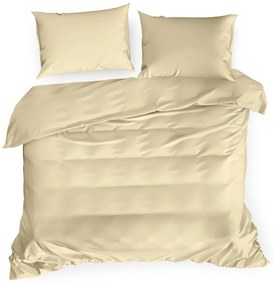 SATÉNOVÉ OBLIEČKY NOVA3 200X220 CM, 2KS 70X80 CM BÉŽOVÉ