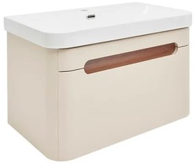Kúpeľňová skrinka s umývadlom SAT Fusion 77,5x43x45 cm pieskovo-béžová matná SATFUSION80BEU, 1 ks