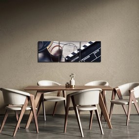 Obraz - Film (s hodinami) (90x30 cm)