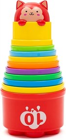 Baby Mix Vzdelávacie poháriky s melódiou, 10 ks