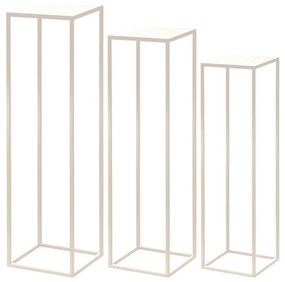 Eglo 428004 - SADA 3x Stojan na kvety TATSUNO krémová