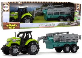 115385 Daffi Traktor s postrekovačom - Zelený, 23cm