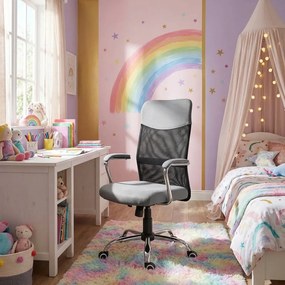Detská stolička Neoseat TEENAGE — látka, čierna / šedá