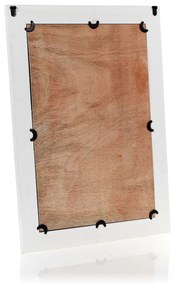 Dekorstudio Zrkadlo v drevenom ráme 48x66cm - biele