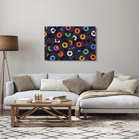 Obraz - Hudobné gramofónové platne (90x60 cm)
