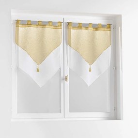 Žlto-biele záclony v súprave 2 ks 60x90 cm Duetto – douceur d'intérieur