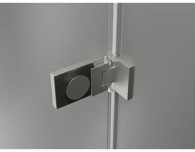 Mexen Lunar-F L, sprchový kút pravý 80 x 80 cm, 8mm číre sklo, oceľový profil, 836L-080-080-97-00-P