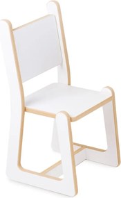 Montessori súprava do detskej izby – stôl a stolička, biela