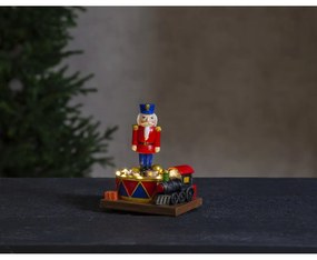 Vianočná svetelná LED dekorácia Star Trading Nutcracker, výška 16 cm